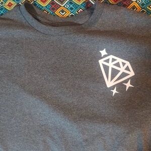 Medium cotton short sleeve grey tshirt. May be customized as well